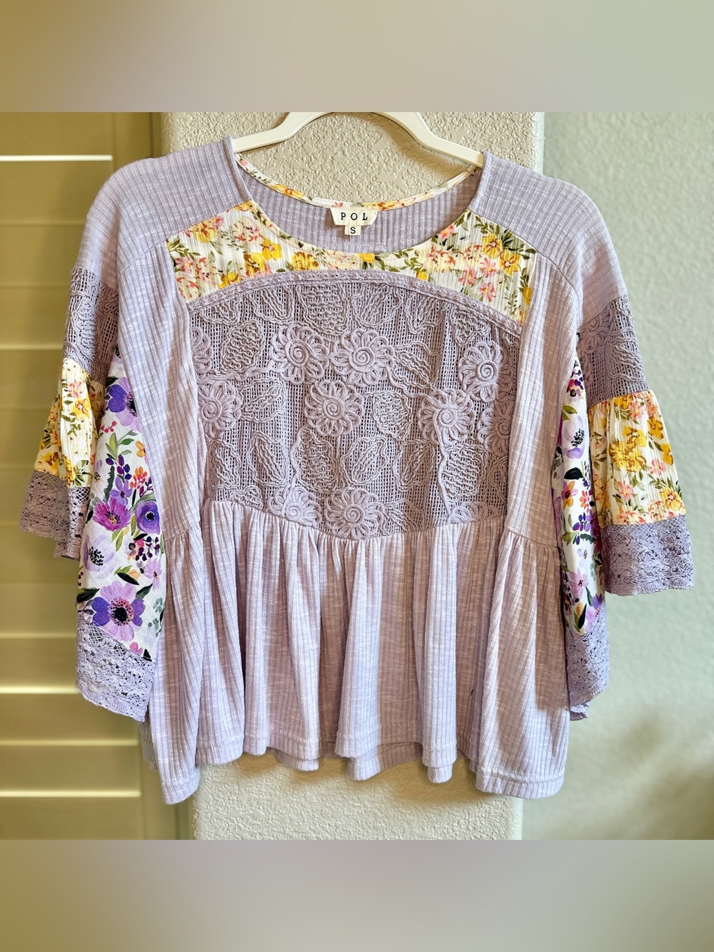 NWT Boutique Blouse - Size S - Purple - POL